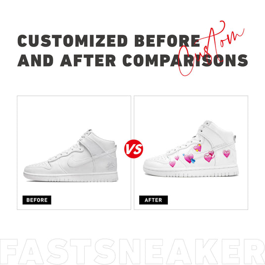 Heart Shape-Women's Dunk High Custom