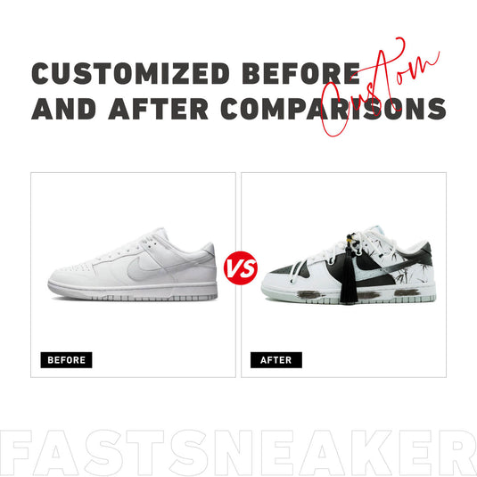 Ink Bamboo- Men's Dunk Low Custom