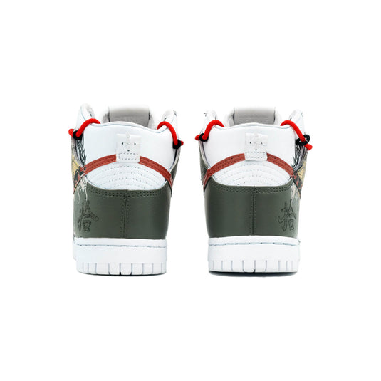 Loong Shape and Chinese Characters-Unisex Dunk High Custom