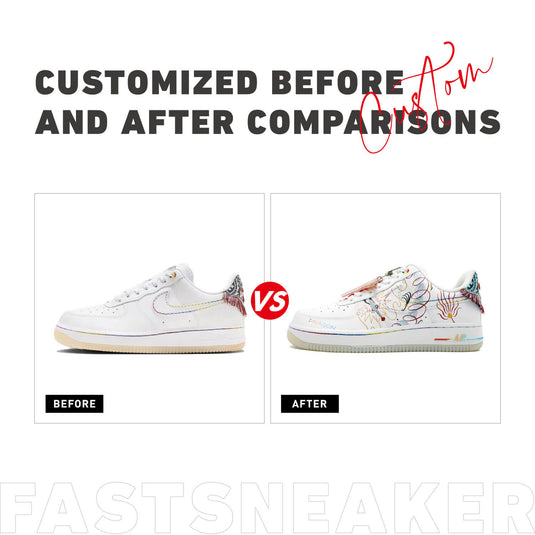 Loong-Shaped Lines-Unisex Air Force 1 Low Custom