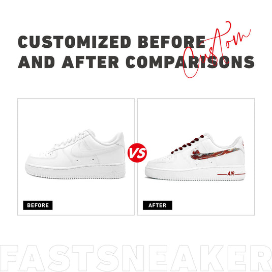 Loong and Tiger Motifs-Unisex Air Force 1 Low Custom