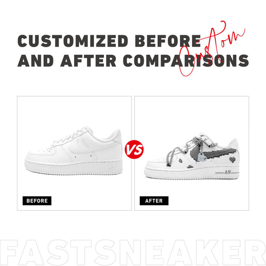 Pixelated Block-Men's Air Force 1 Low Custom